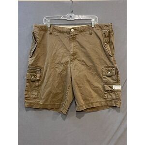 Tommy Hilfiger Cargo Short Military Fatigue Pant Mens 38 Brown Y2K VTG Hiking